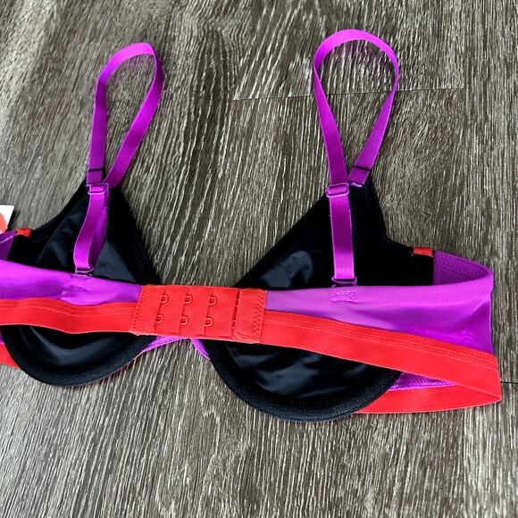 NWT Parade Re:Play Unlined‎ Underwire Bra XS Eightball Colorblock Ultra Soft - Picture 12 of 16
